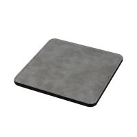 Subimation PU Leather Square Coasters-light grey