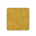 Subimation PU Leather Square Coasters-yellow