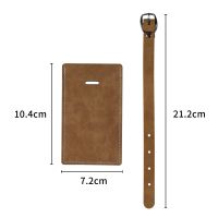 Sublimation Double-sided PU Leather Passort Covers-Brown