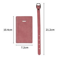 Sublimation Double-sided PU Leather Luggage Tag -pink