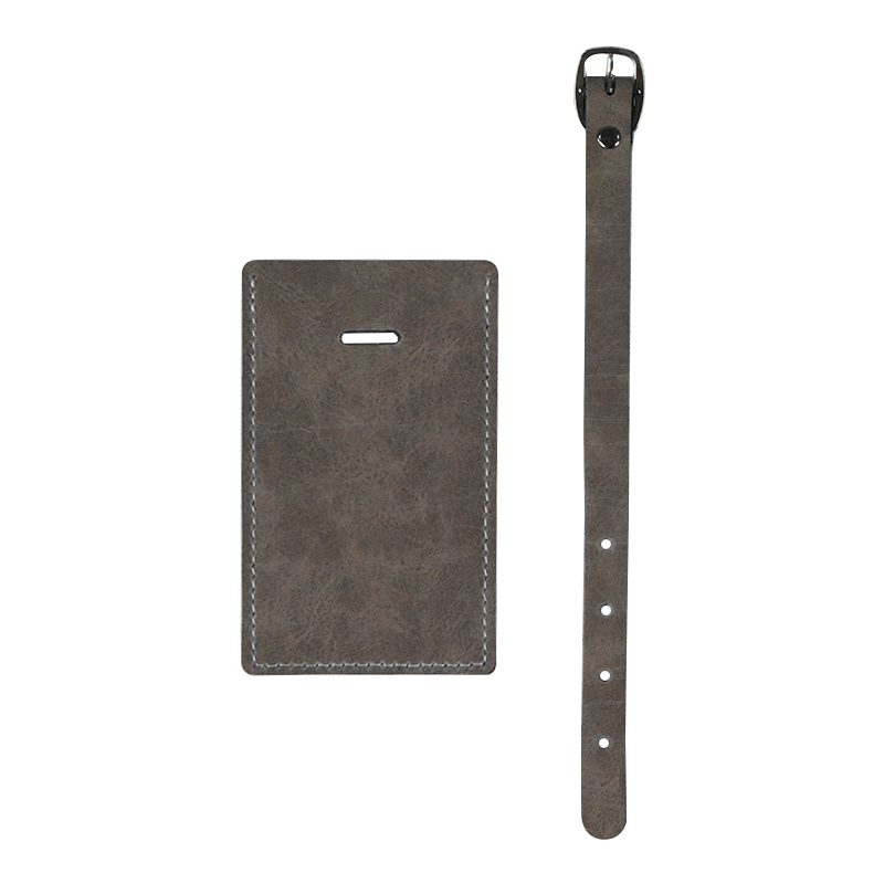 Sublimation Double-sided PU Leather Passort Covers-dark grey