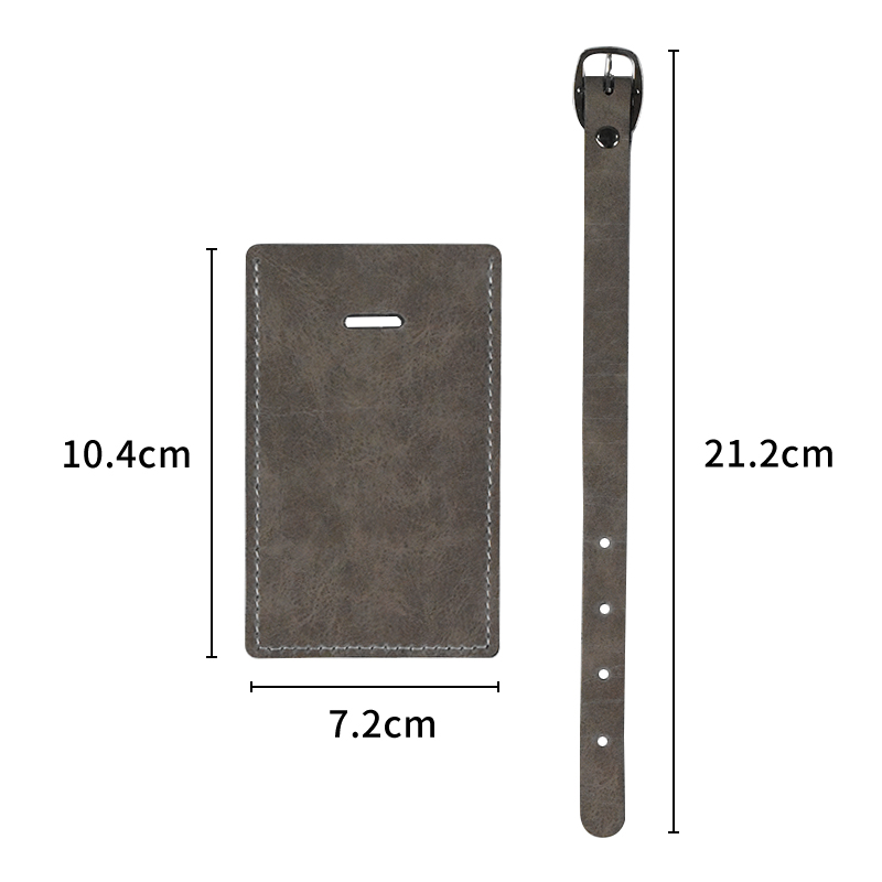 Sublimation Double-sided PU Leather Passort Covers-dark grey