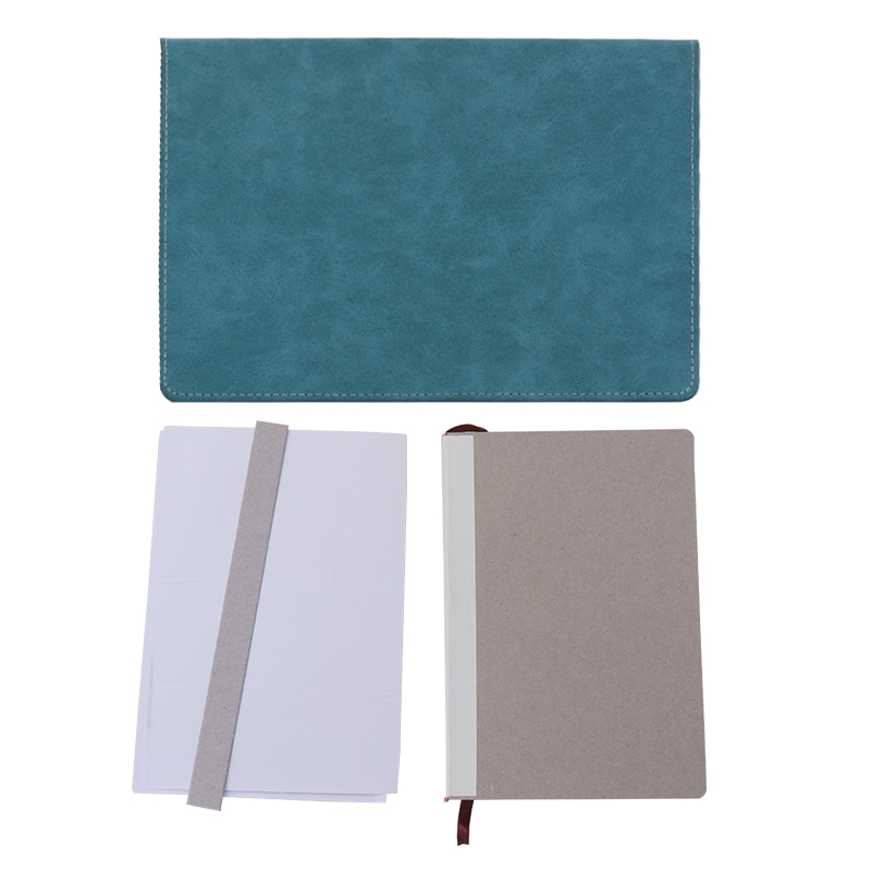 Sublimation A5 PU Leather Notebook /Leather Journal  -Malachite blue