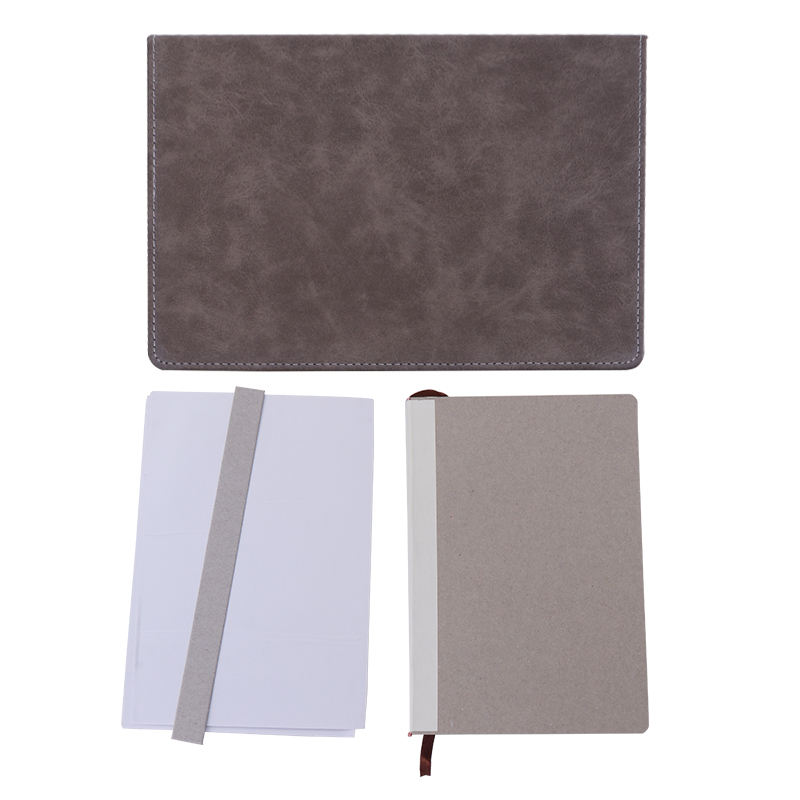 Sublimation A5 PU Leather Notebook /Leather Journal -dark grey