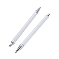 Sublimation Metal Ballpoint Pen Without Pen Clip-Silver(come with shrink wrap)