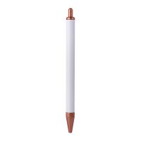 Sublimation Metal Ballpoint Pen Without Pen Clip-Rose Gold(come with shrink wrap)