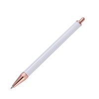 Sublimation Metal Ballpoint Pen Without Pen Clip-Rose Gold(come with shrink wrap)