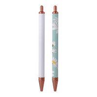 Sublimation Metal Ballpoint Pen Without Pen Clip-Rose Gold(come with shrink wrap)