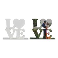 Sublimation Blank MDF Photo Frame LOVE  Design(145*145*5mm)