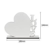 Sublimation Blank  LOVE MDF Photo Frame (180*144*5mm)