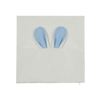 Sublimation Rabbit cotton linen pillow case-blue