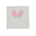 Sublimation Rabbit cotton linen pillow case-pink