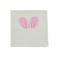 Sublimation Rabbit cotton linen pillow case-pink