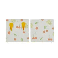 Sublimation Rabbit cotton linen pillow case-yellow BY089-YW