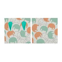 Sublimation Rabbit cotton linen pillow case-green BY089-GN