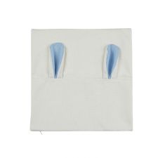 Sublimation Rabbit cotton linen pillow case-blue BY089-BE