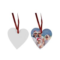 Sublimation felt air fresheners with red  rope-heart