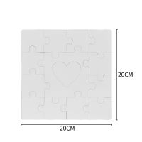 Sublimation MDF 14Pieces Puzzles with Heart Shape in the Middle