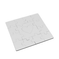 Sublimation MDF 14Pieces Puzzles with Heart Shape in the Middle