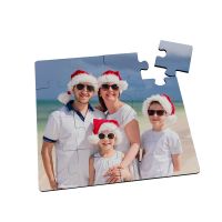 Sublimation MDF 14Pieces Puzzles with Heart Shape in the Middle