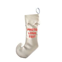 Sublimation Clown Shoes Linen Christmas Socks