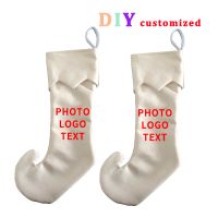 Sublimation Clown Shoes Linen Christmas Socks