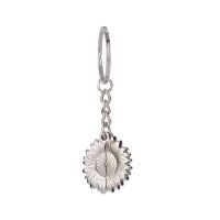 Sublimation Sunflower Locket Keychains Silver