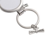 Sublimation Graduation Season Metal Scroll  Key Chain