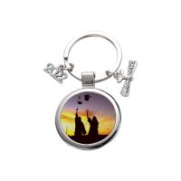 Sublimation Graduation Season Metal Scroll  Key Chain