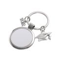 " Sublimation Graduation Metal Key Chain with Cap "