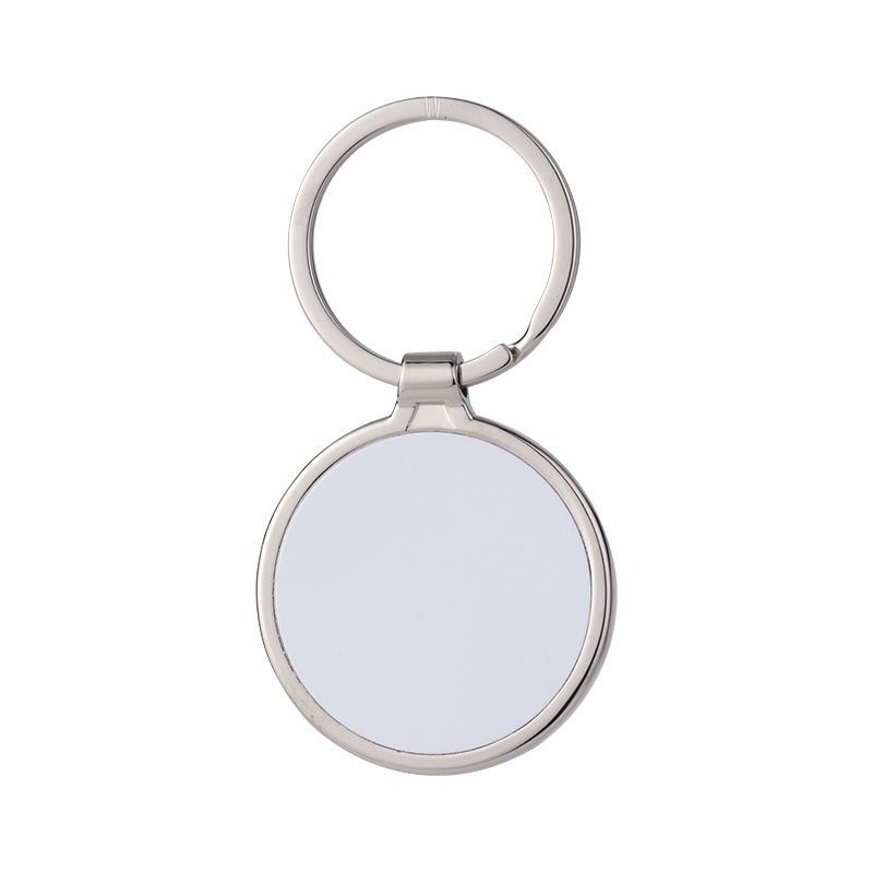 Sublimation Metal  Round Single-Sided Keychain