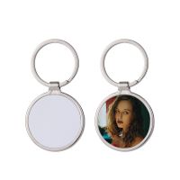 Sublimation Metal  Round Single-Sided Keychain