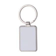 Sublimation Metal Rectangle Single-Sided Keychain with Rounded Corner