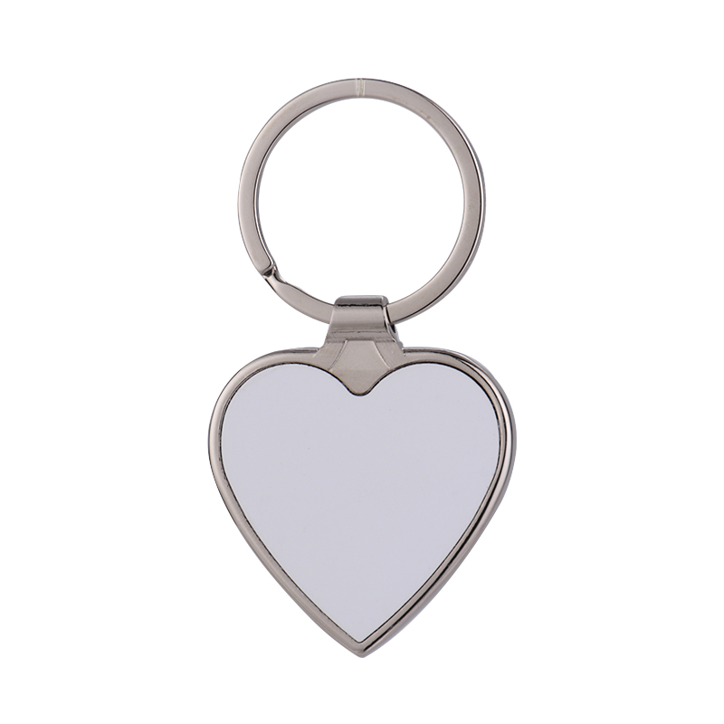 Whimsical Heart Shaped Keychain Sublimation Blank Gloss / Single Sided