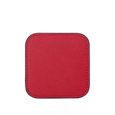 Laser Blank Square Leather Coasters-red