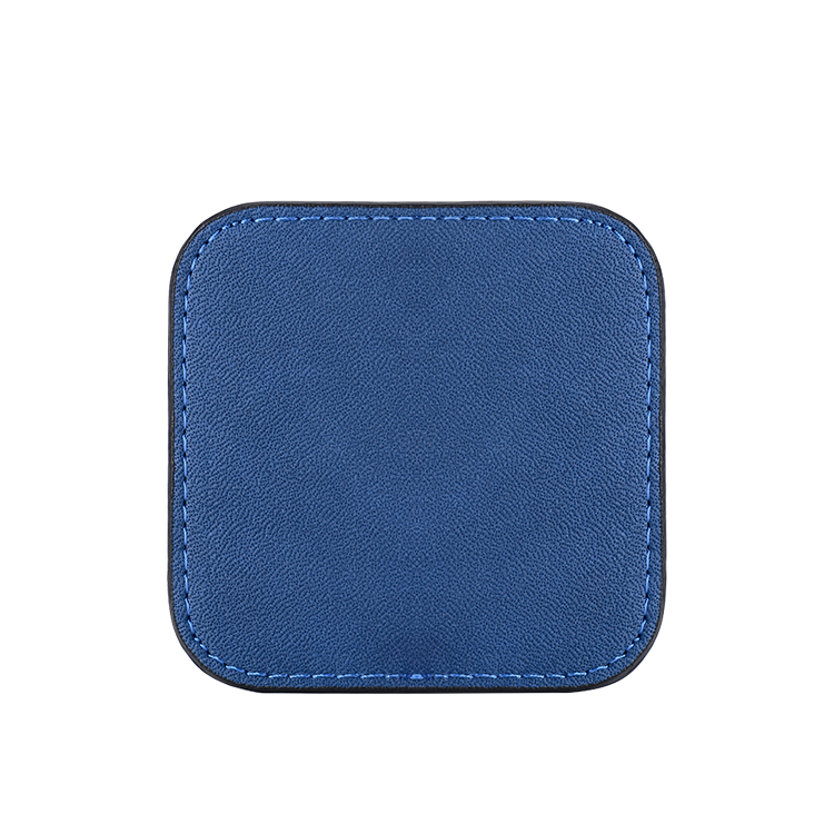 Laser Blank Square Leather Coasters-blue