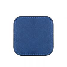 Laser Blank Square Leather Coasters-blue