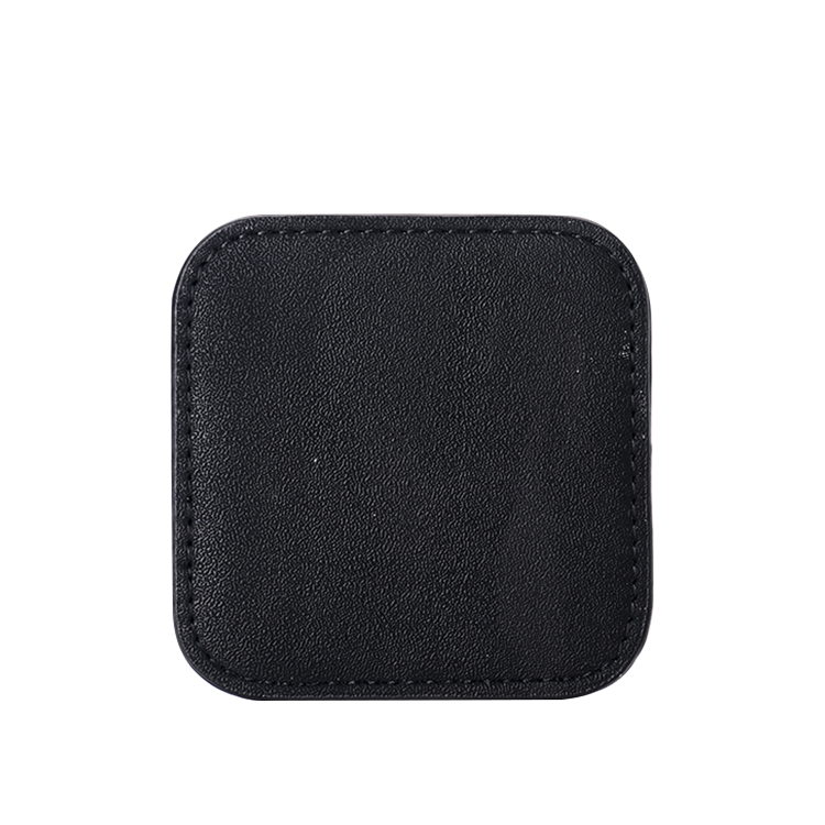 Laser Blank Square Leather Coasters-black