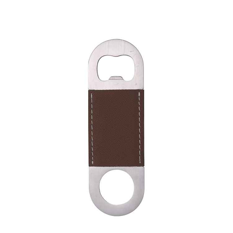 Laser engraving blank leather bottle openers-brown