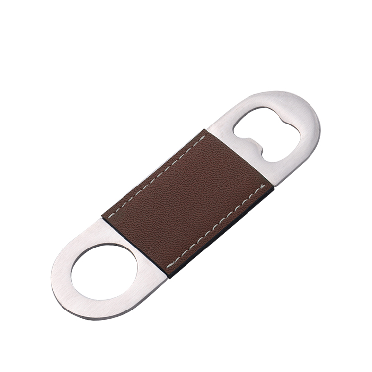 Laser engraving blank leather bottle openers-brown