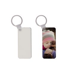 Sublimation  Blank Rectangle Rounded-corner MDF Keychain