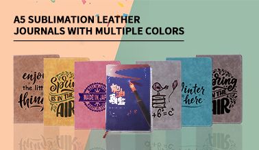 A5 Sublimation Leather Journals with multiple colors